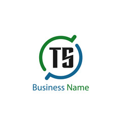 Initial Letter TS Logo Template Design