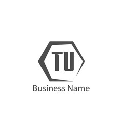 Initial Letter TU Logo Template Design