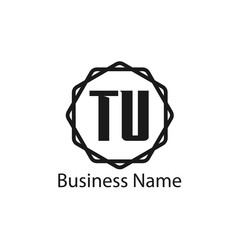 Initial Letter TU Logo Template Design