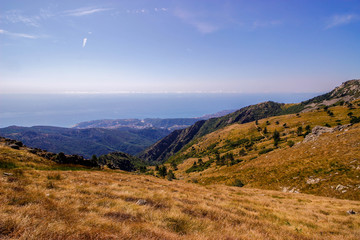 Naklejka premium Alta Via in Liguria Region Italy