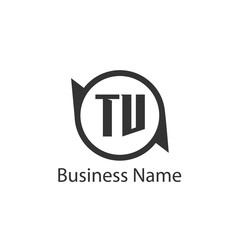 Initial Letter TV Logo Template Design