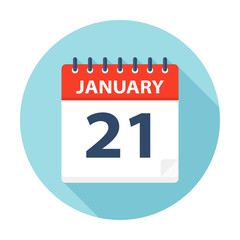 January 21 - Calendar Icon