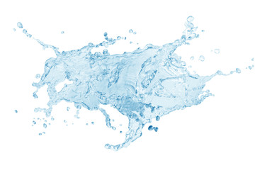 water splash isolated on white background,