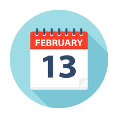 February 13 - Calendar Icon