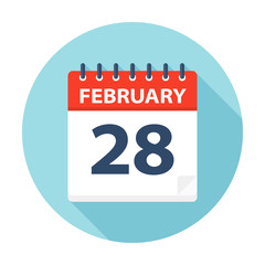 February 28 - Calendar Icon
