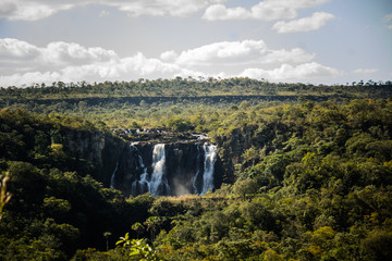 waterfall in the mountains - "Salto Corumbá"