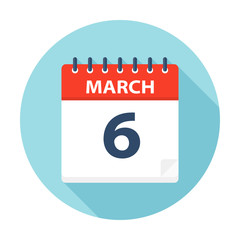 March 6 - Calendar Icon