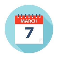 March 7 - Calendar Icon