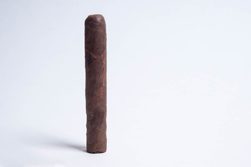Cuban cigars on white background