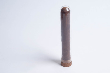 Cuban cigars on white background