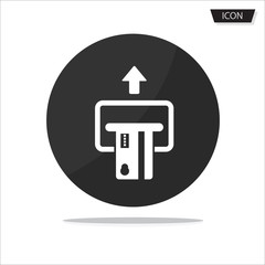 insert credit card icon isolated on white background.