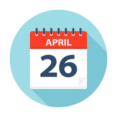 April 26 - Calendar Icon