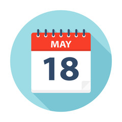 May 18 - Calendar Icon