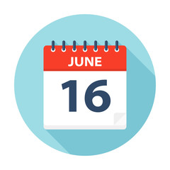 June 16 - Calendar Icon