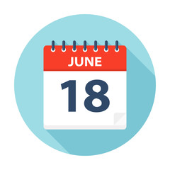 June 18 - Calendar Icon