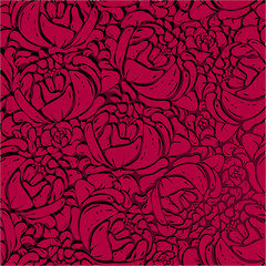 Seamles pattern with flowers