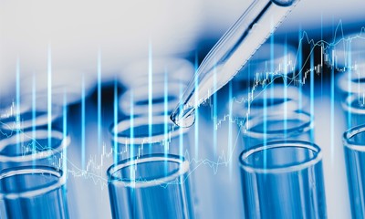 Science laboratory test tubes , laboratory equipment