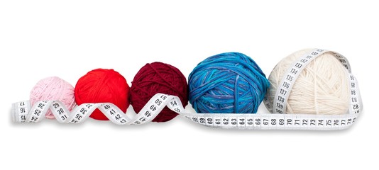 Yarn with tape measurer