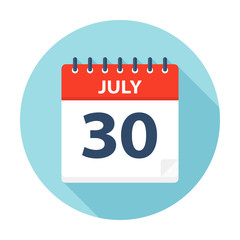July 30 - Calendar Icon