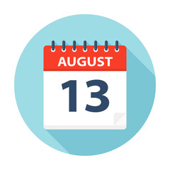 August 13 - Calendar Icon