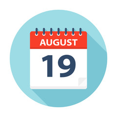 August 19 - Calendar Icon
