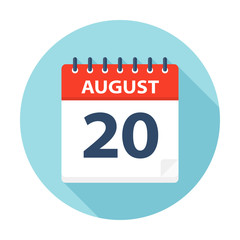 August 20 - Calendar Icon