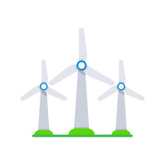 Wind turbine. Wind farm