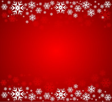 red christmas wrapping paper with snowflakes