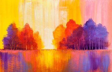 Original-Ölgemälde der Herbstlandschaft © serge-b