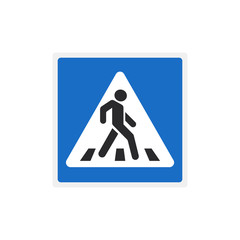 road sign pedestrian crossing