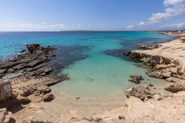 Es Calo des Mort beach, Formentera, Spain