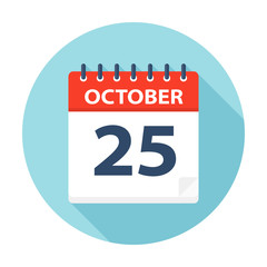 October 25 - Calendar Icon
