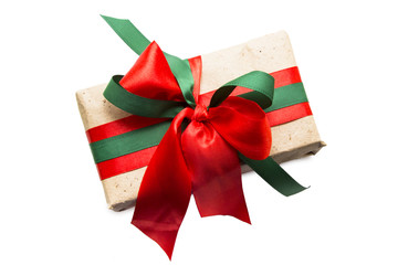 Christmas gift isolated on white background