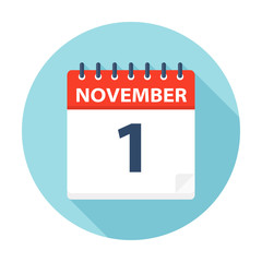 November 1 - Calendar Icon