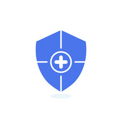 Safety icon, confirmation, shield with a checkmark, protection and security icon with add sign. Safety icon and new, plus, positive symbol