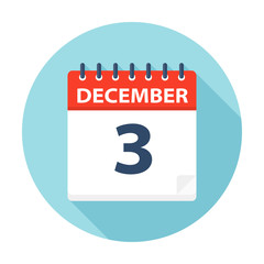 December 3 - Calendar Icon