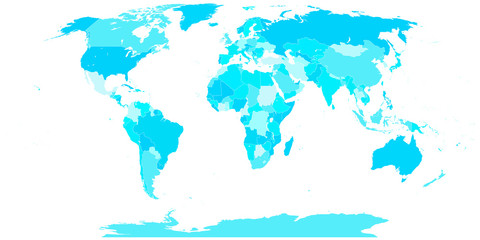Fototapeta premium Isolated World map