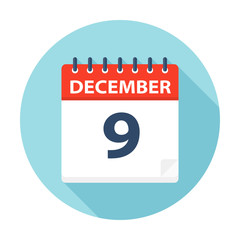December 9 - Calendar Icon