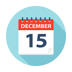 December 15 - Calendar Icon