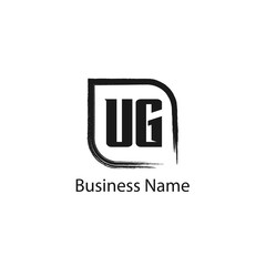 Initial Letter UG Logo Template Design