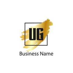 Initial Letter UG Logo Template Design