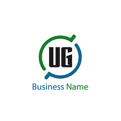 Initial Letter UG Logo Template Design