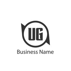 Initial Letter UG Logo Template Design