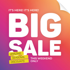Big sale banner template