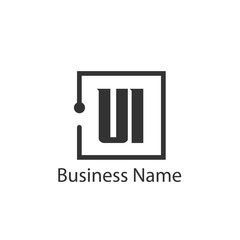 Initial Letter UI Logo Template Design