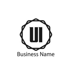 Initial Letter UI Logo Template Design
