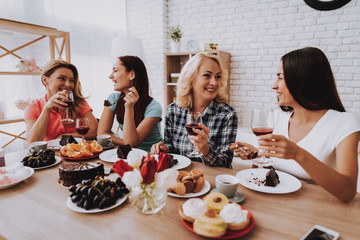 8 March for Old Women Happy Time with Family.