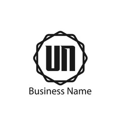 Initial Letter UN Logo Template Design