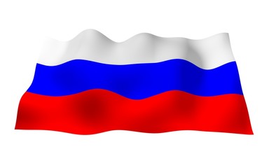 Waving flag of Brazil. Ordem e Progresso. Order and progress. Rio de Janeiro. South America. State symbol. 3D illustration