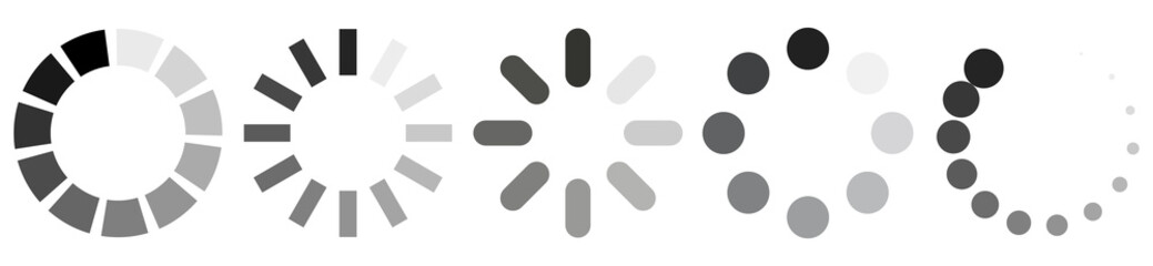 Naklejka premium Loading bar icons. Vector illustration